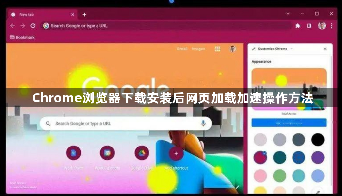 Chrome浏览器下载安装后网页加载加速操作方法1