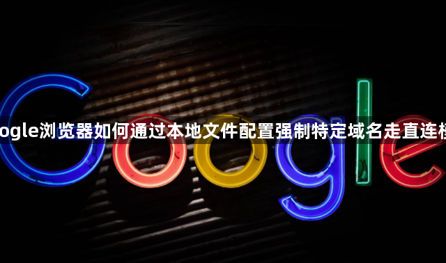google浏览器如何通过本地文件配置强制特定域名走直连模式1