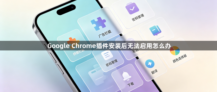 Google Chrome插件安装后无法启用怎么办1