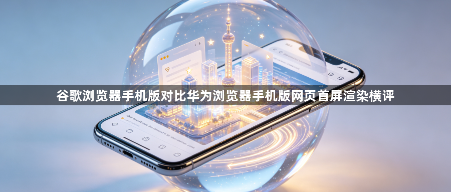 谷歌浏览器手机版对比华为浏览器手机版网页首屏渲染横评1