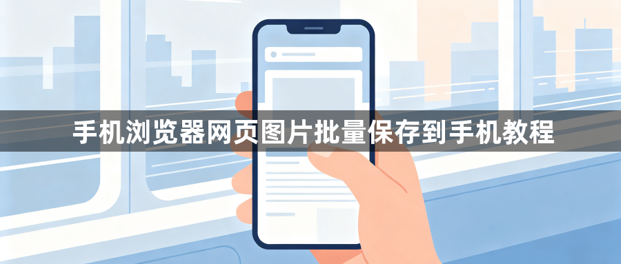 手机浏览器网页图片批量保存到手机教程1