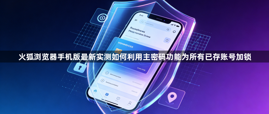 火狐浏览器手机版最新实测如何利用主密码功能为所有已存账号加锁1