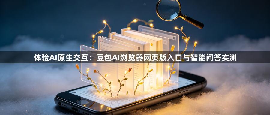 体验AI原生交互：豆包AI浏览器网页版入口与智能问答实测1