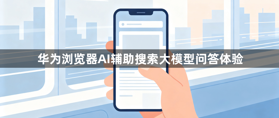 华为浏览器AI辅助搜索大模型问答体验1