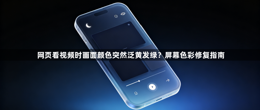 网页看视频时画面颜色突然泛黄发绿？屏幕色彩修复指南1