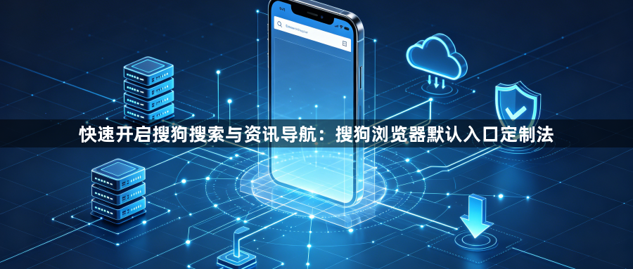 快速开启搜狗搜索与资讯导航：搜狗浏览器默认入口定制法1