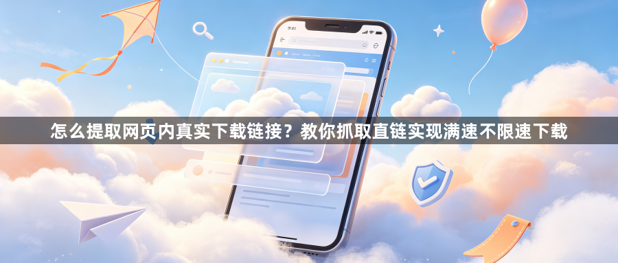 怎么提取网页内真实下载链接？教你抓取直链实现满速不限速下载1
