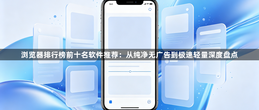 浏览器排行榜前十名软件推荐：从纯净无广告到极速轻量深度盘点1